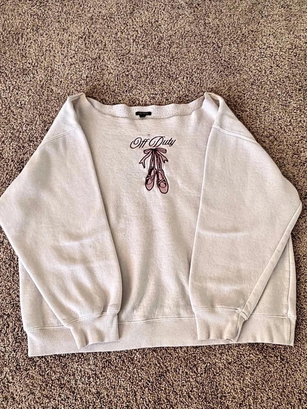 Wild Fable Off Duty Ballet Sweatshirt White XL